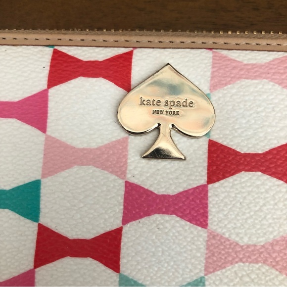 Kate Spade White Colorful Zip Wallet - Picture 3 of 13